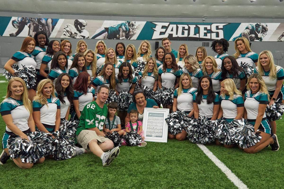 Eagles Cheerleaders Gift of a Day