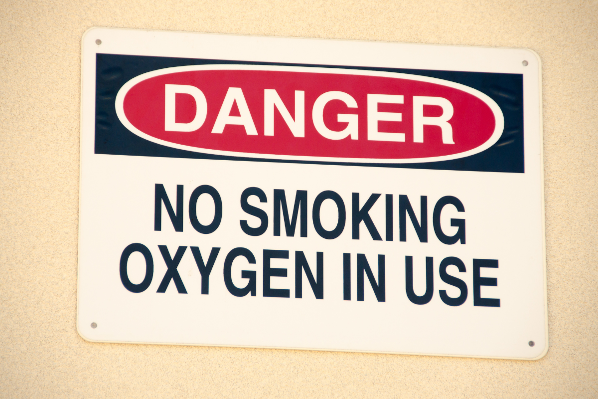 Oxygen Smoking Danger