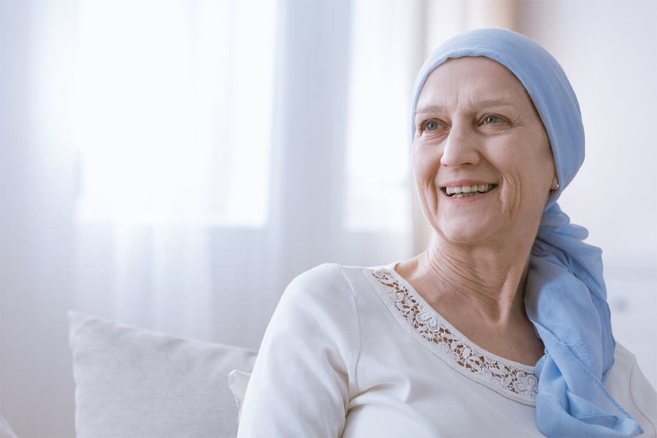 Woman with cancer
